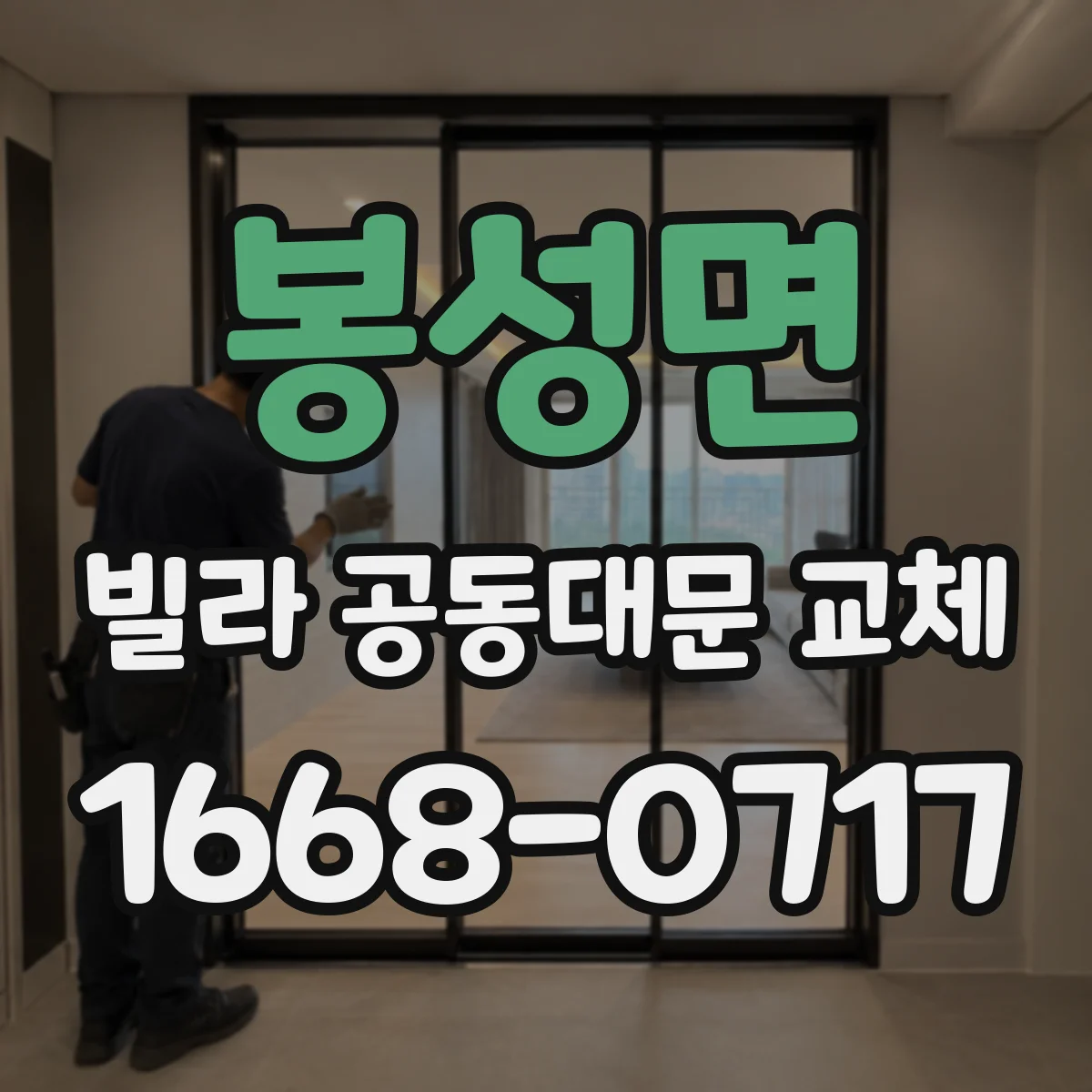 봉성면 빌라 공동대문 교체
