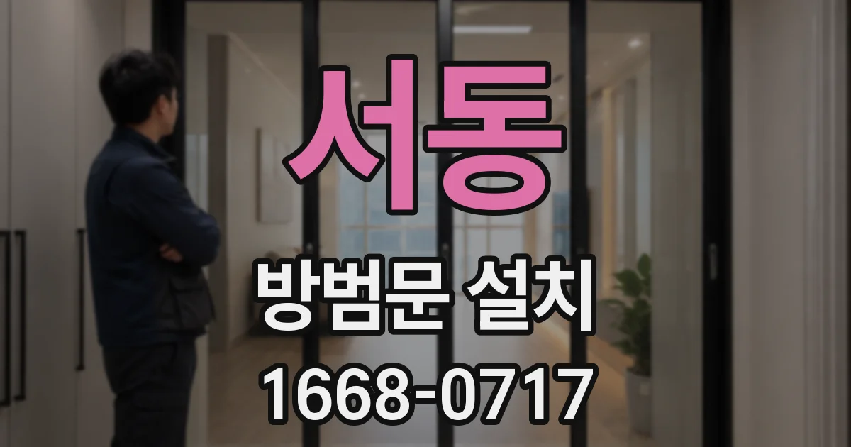 서동 방범문 설치