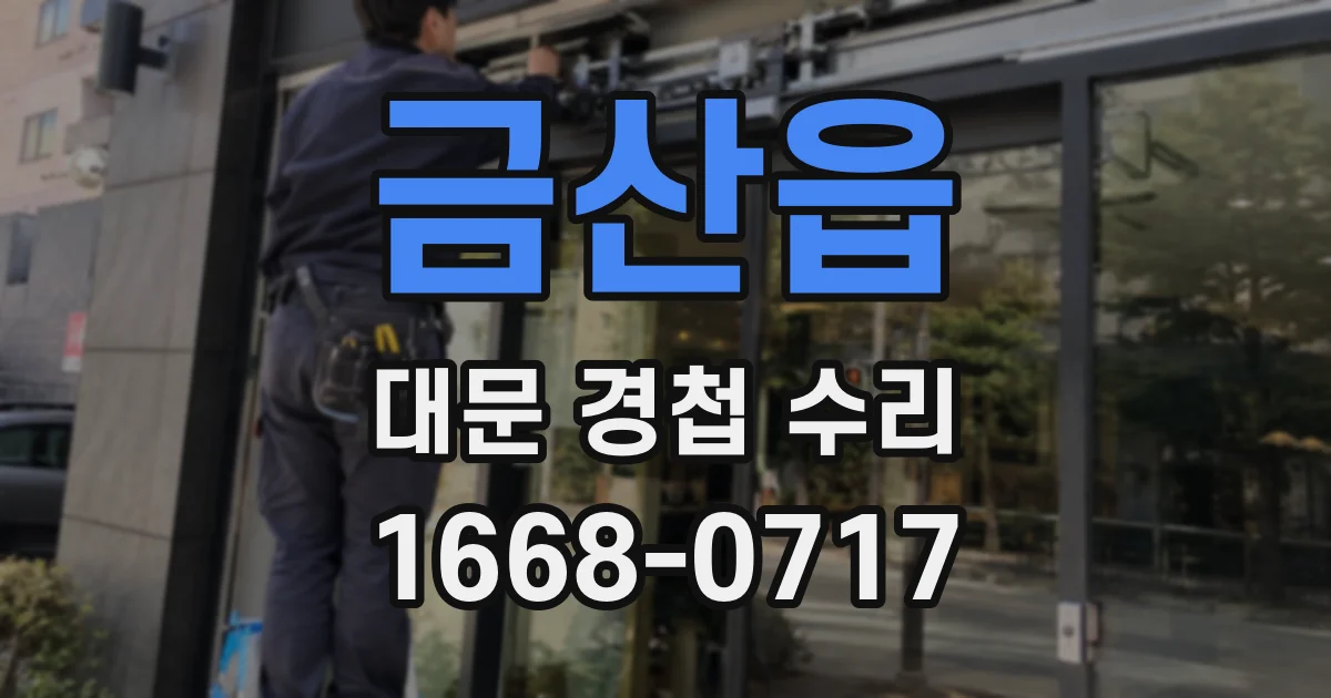 금산읍 대문 경첩 수리