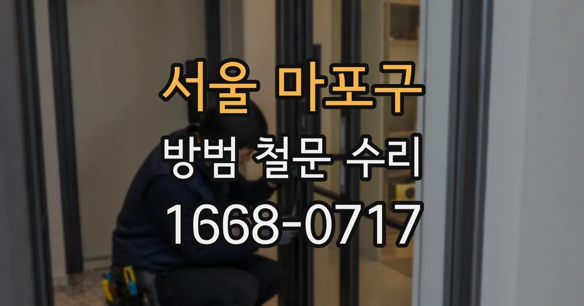 서울 마포구 방범 철문 수리