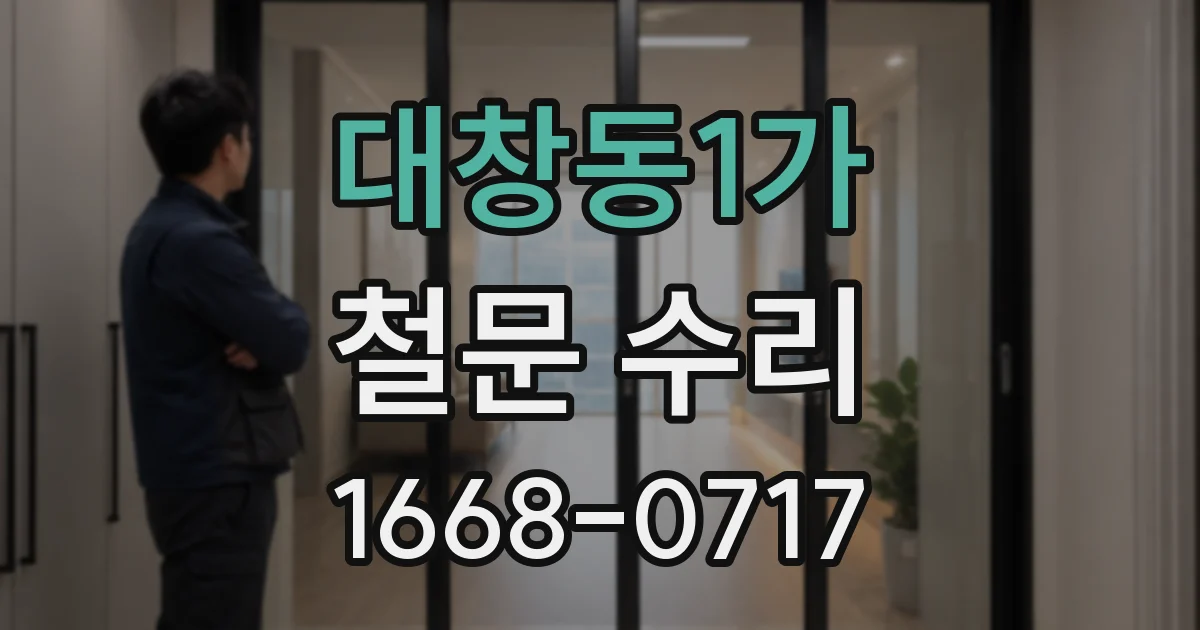 대창동1가 철문 수리