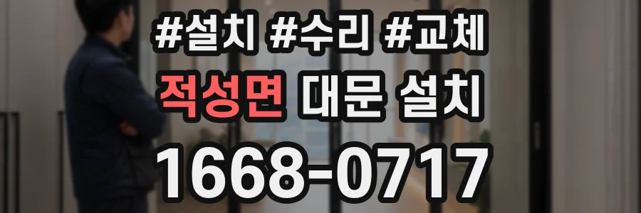 적성면 대문 설치