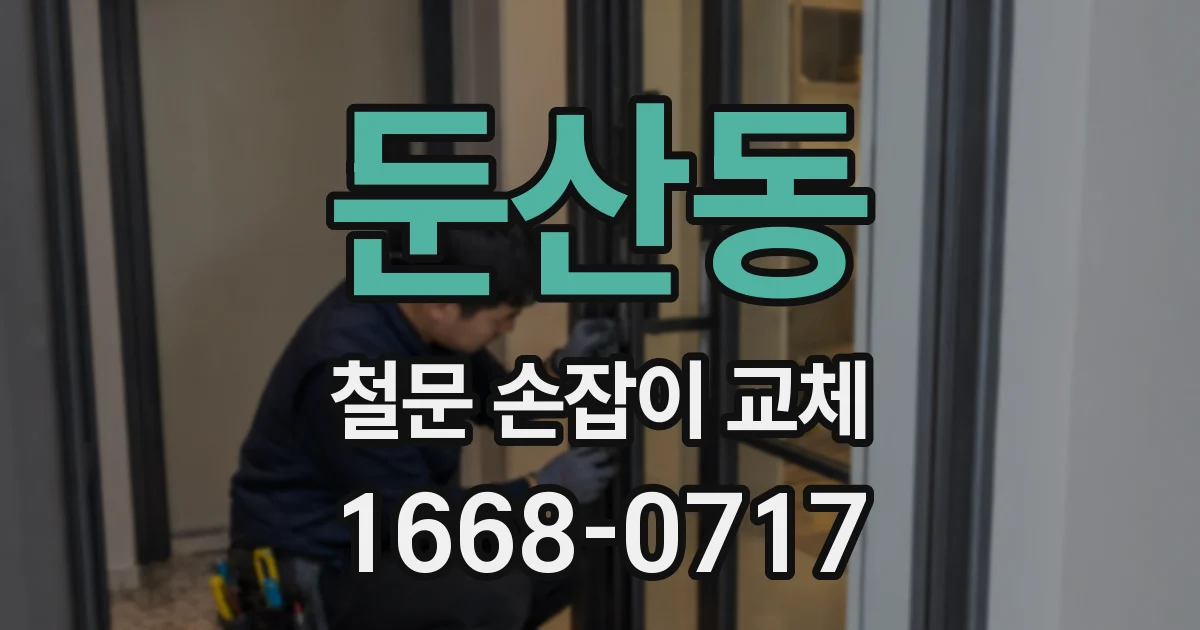 둔산동 철문 손잡이 교체