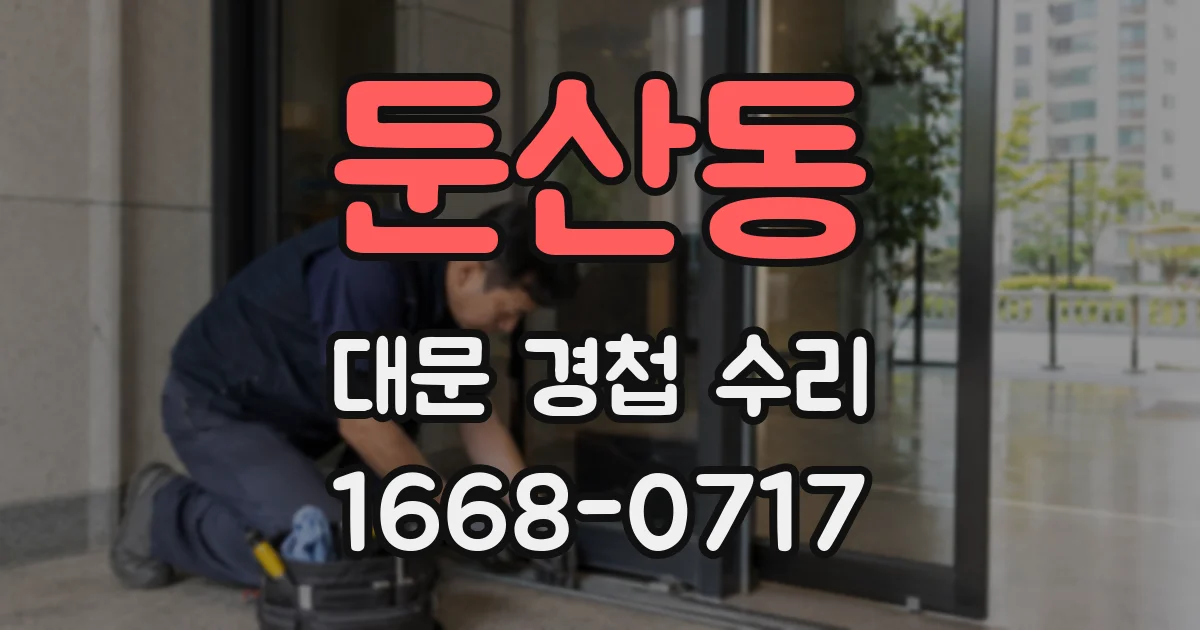 둔산동 대문 경첩 수리