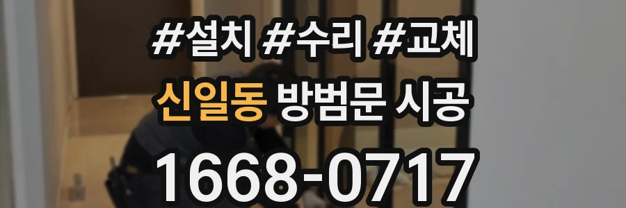 신일동 방범문 시공