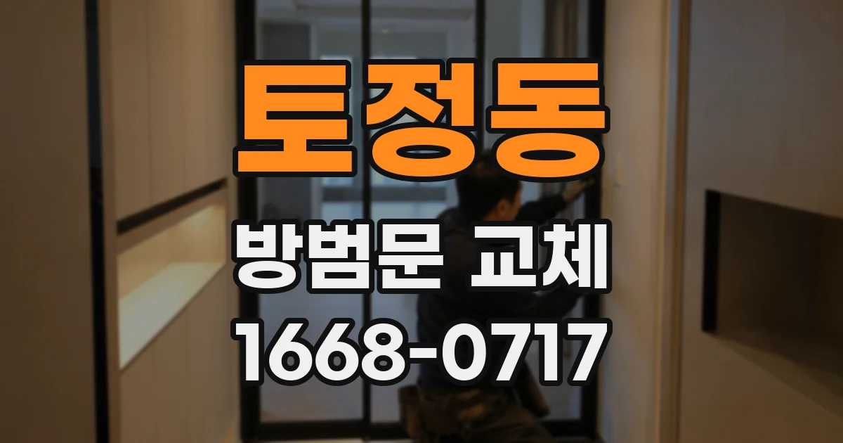 토정동 방범문 교체
