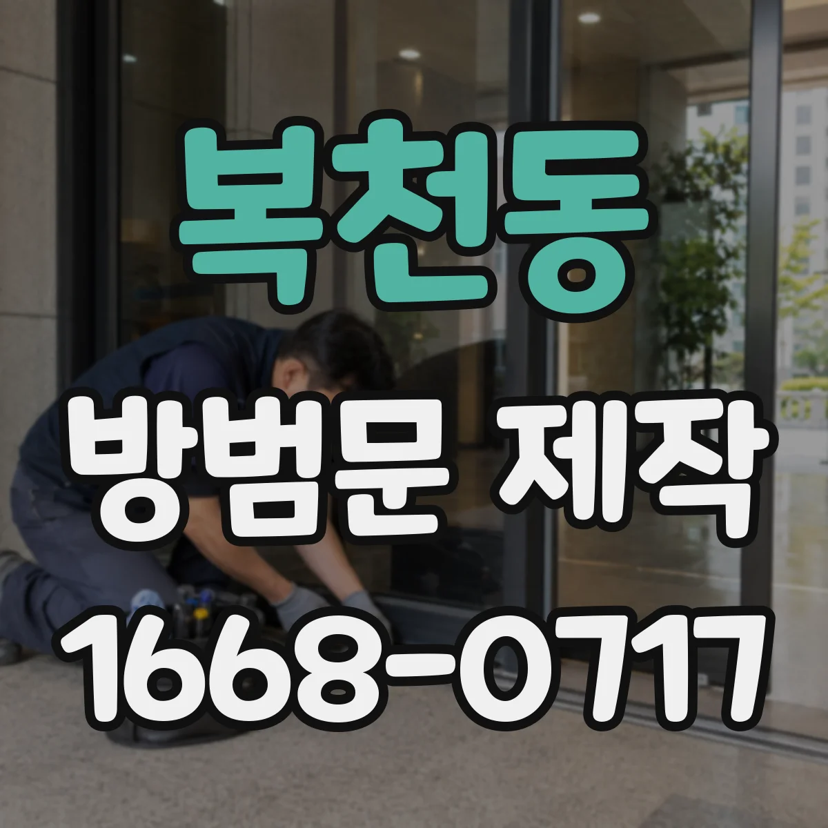 복천동 방범문 제작