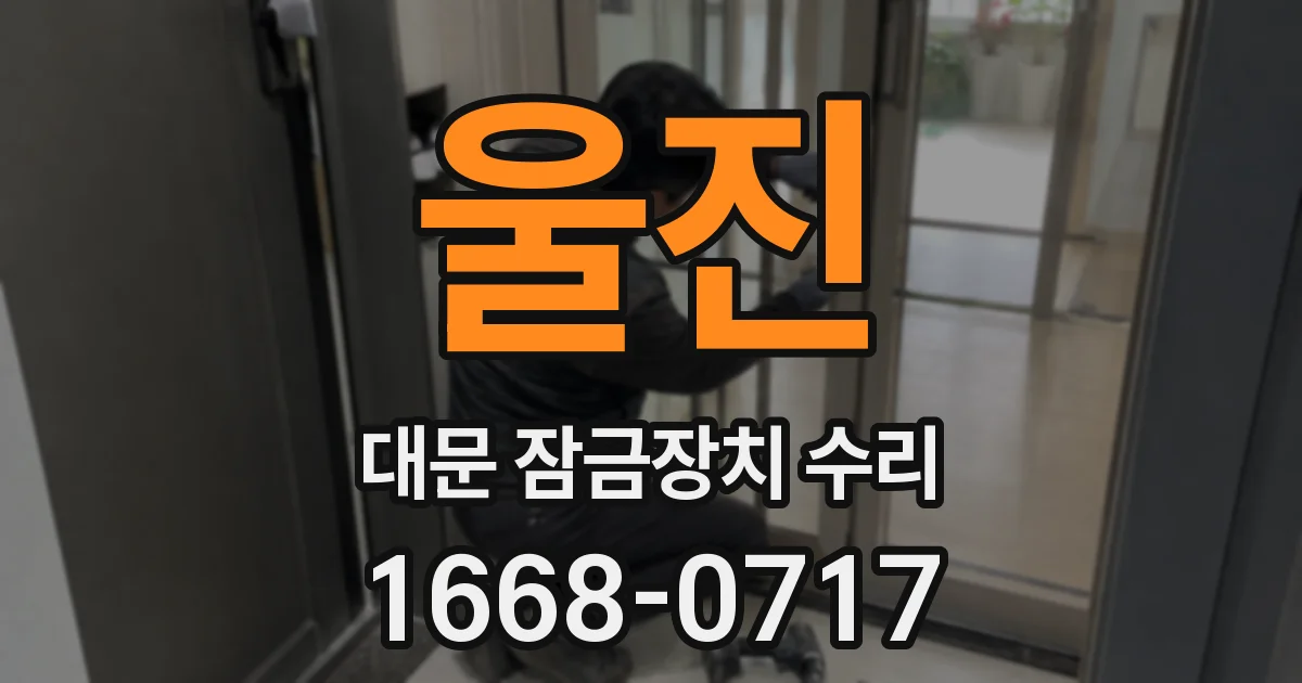 울진 대문 잠금장치 수리