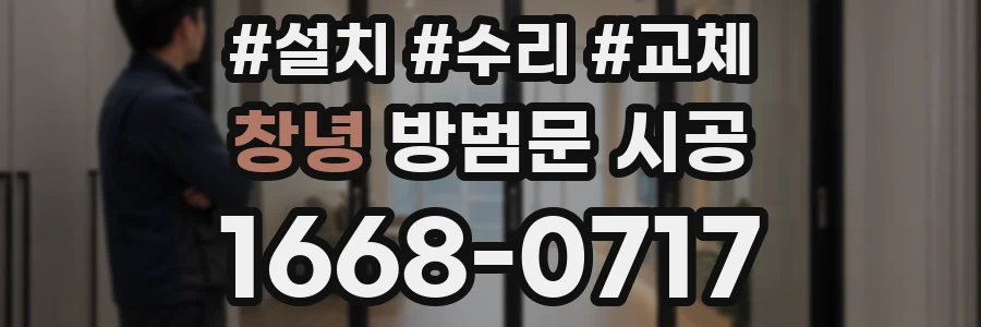 창녕 방범문 시공