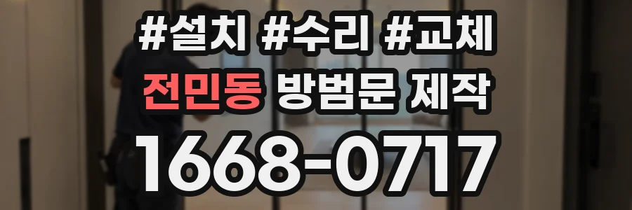 전민동 방범문 제작