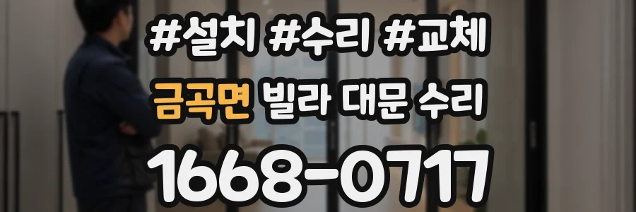금곡면 빌라 대문 수리