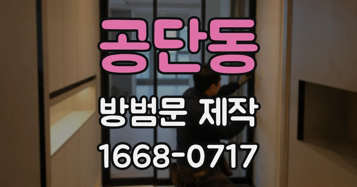 공단동 방범문 제작
