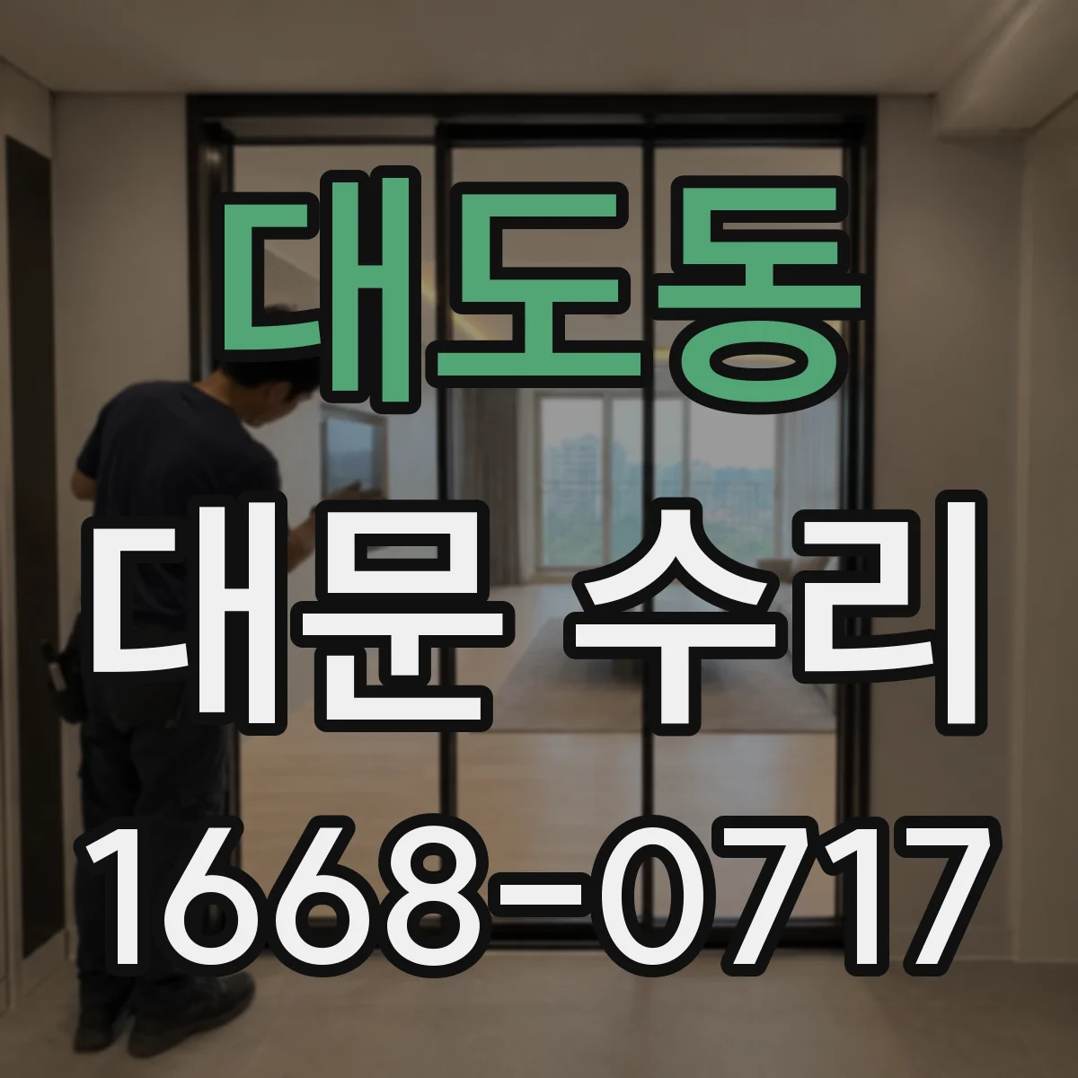 대도동 대문 수리