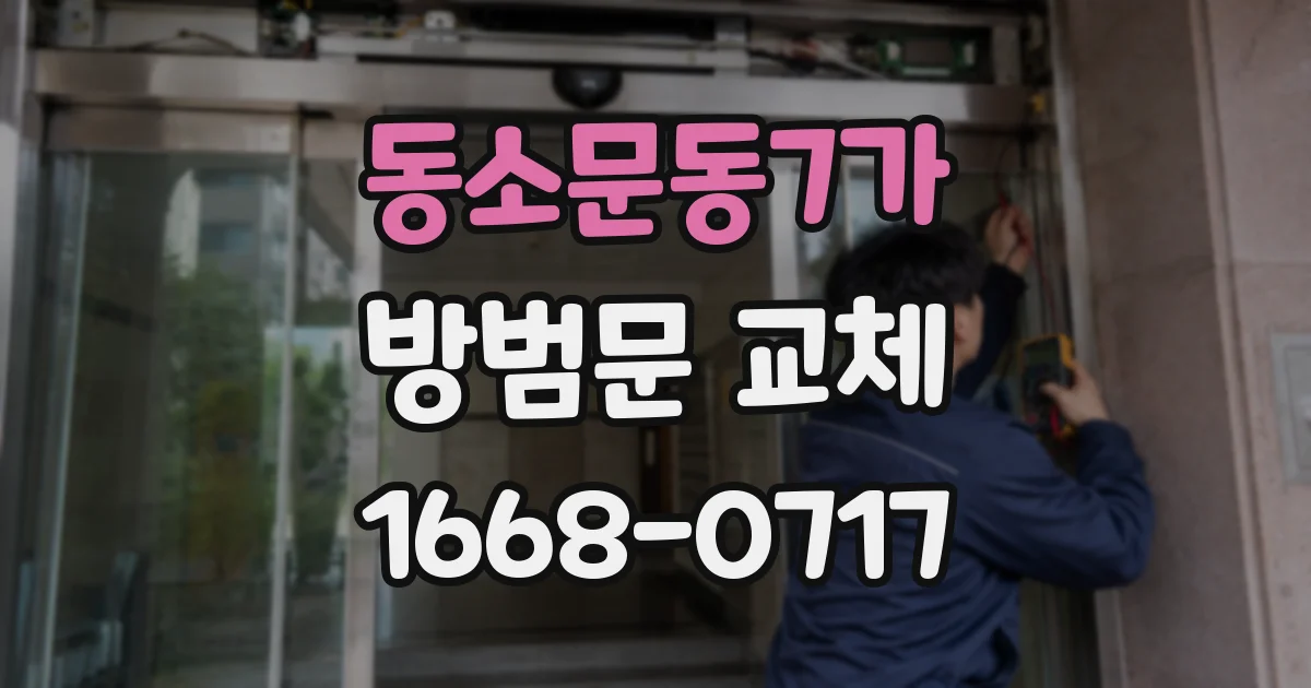 동소문동7가 방범문 교체