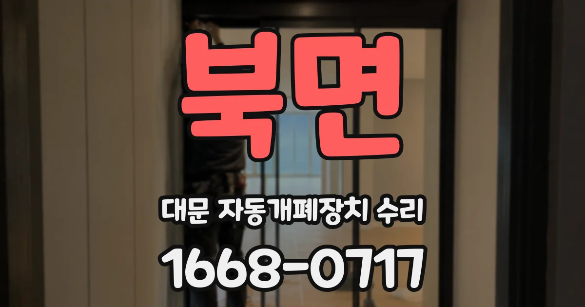 북면 대문 자동개폐장치 수리