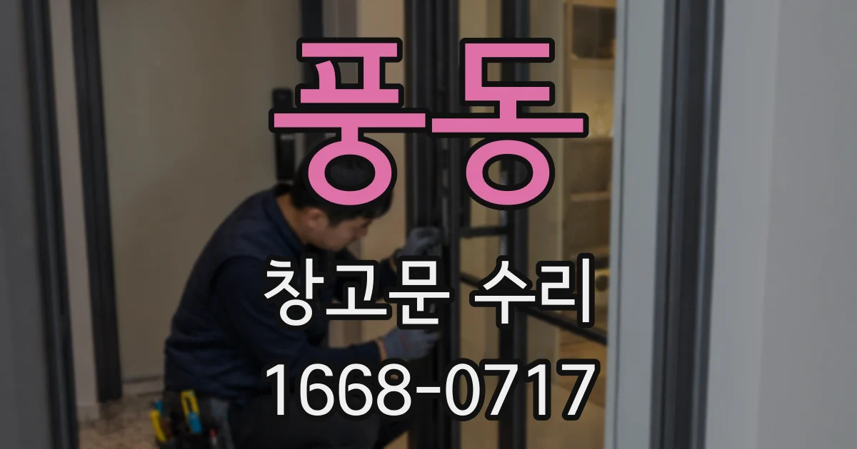 풍동 창고문 수리