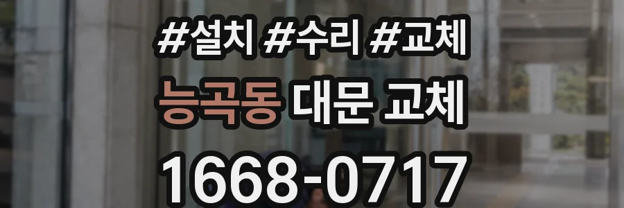 능곡동 대문 교체