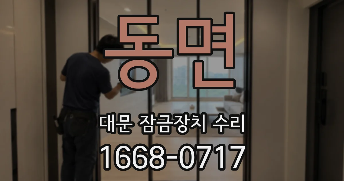 동면 대문 잠금장치 수리