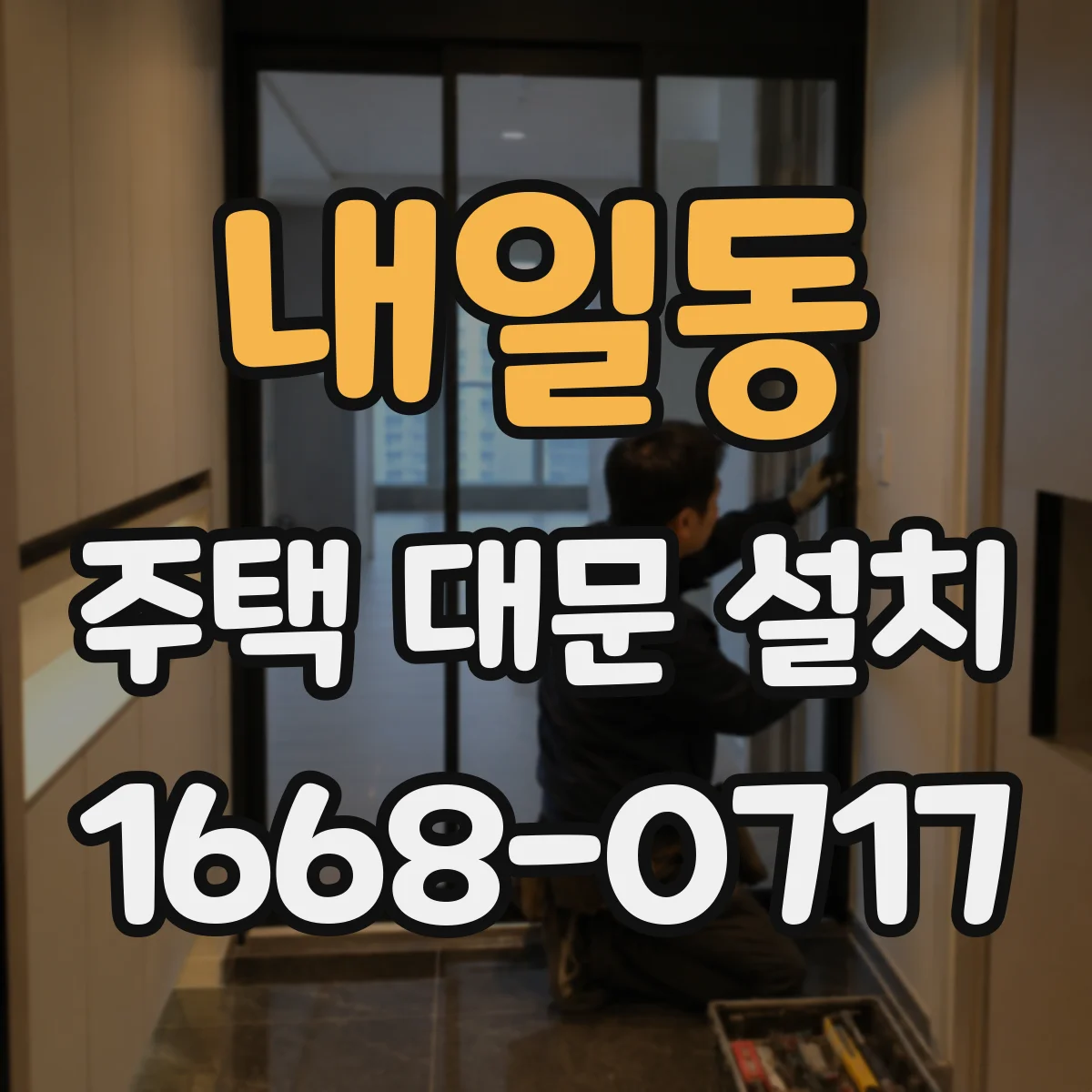 내일동 주택 대문 설치