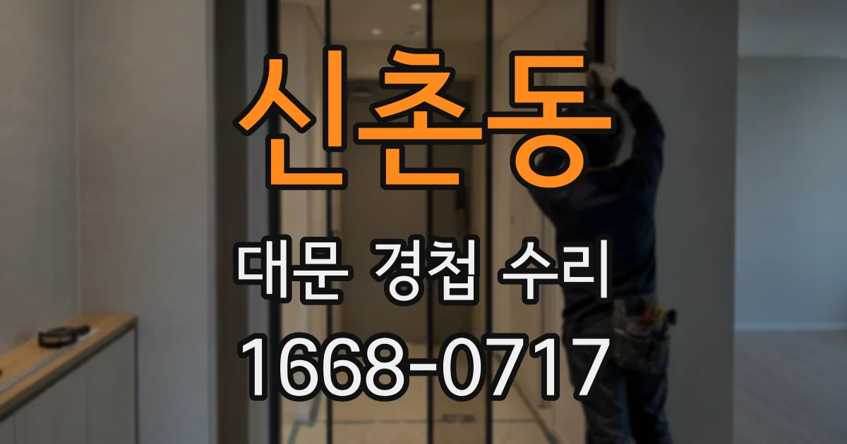 신촌동 대문 경첩 수리