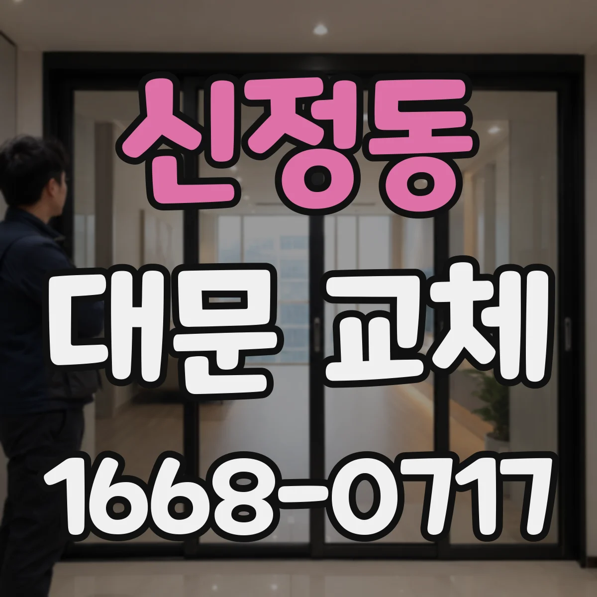 신정동 대문 교체