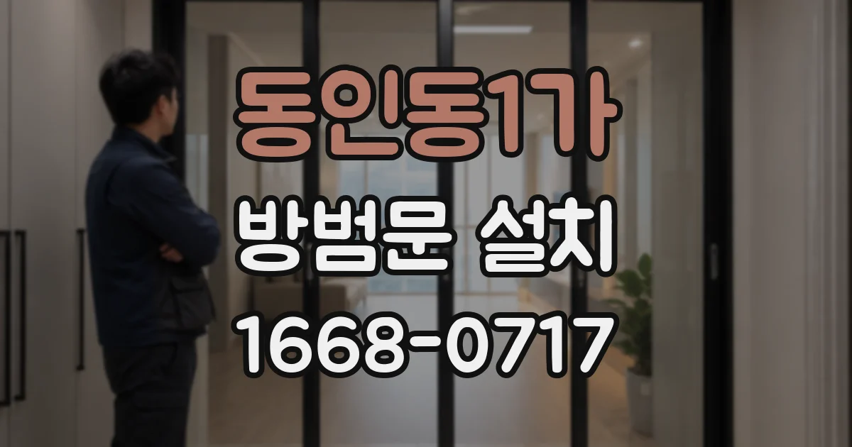 동인동1가 방범문 설치
