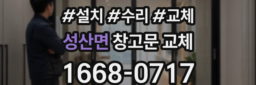성산면 창고문 교체