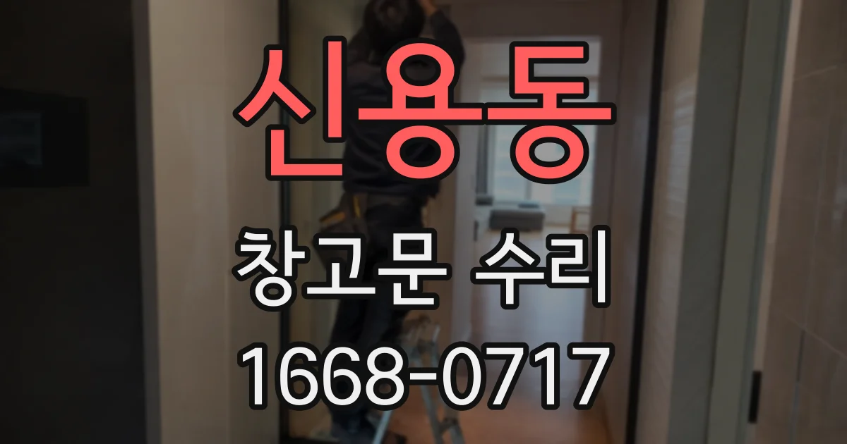 신용동 창고문 수리