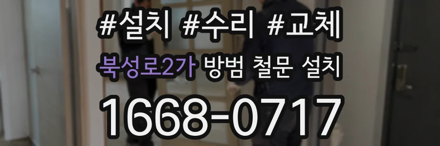 북성로2가 방범 철문 설치