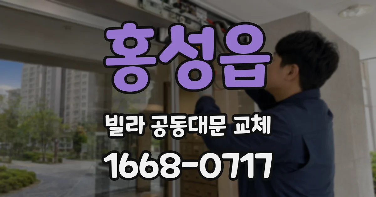 홍성읍 빌라 공동대문 교체