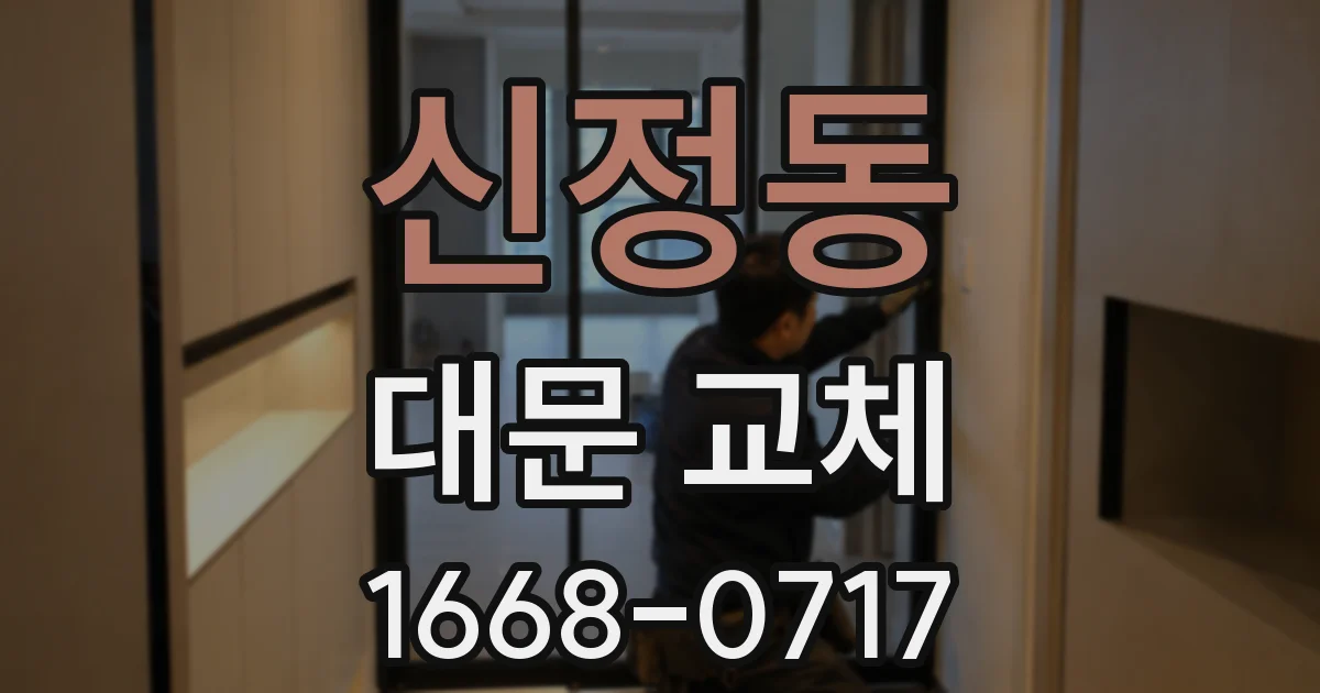 신정동 대문 교체