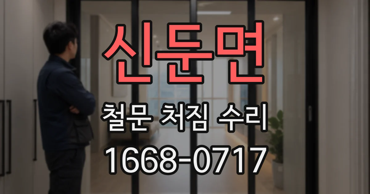 신둔면 철문 처짐 수리