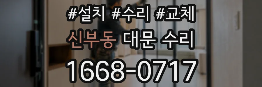 신부동 대문 수리