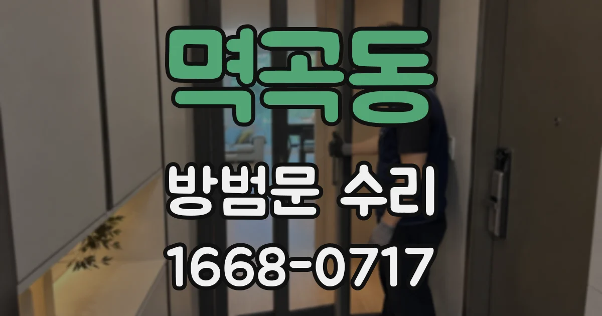 멱곡동 방범문 수리