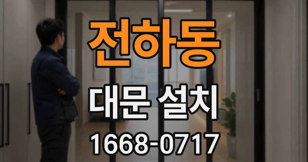 전하동 대문 설치