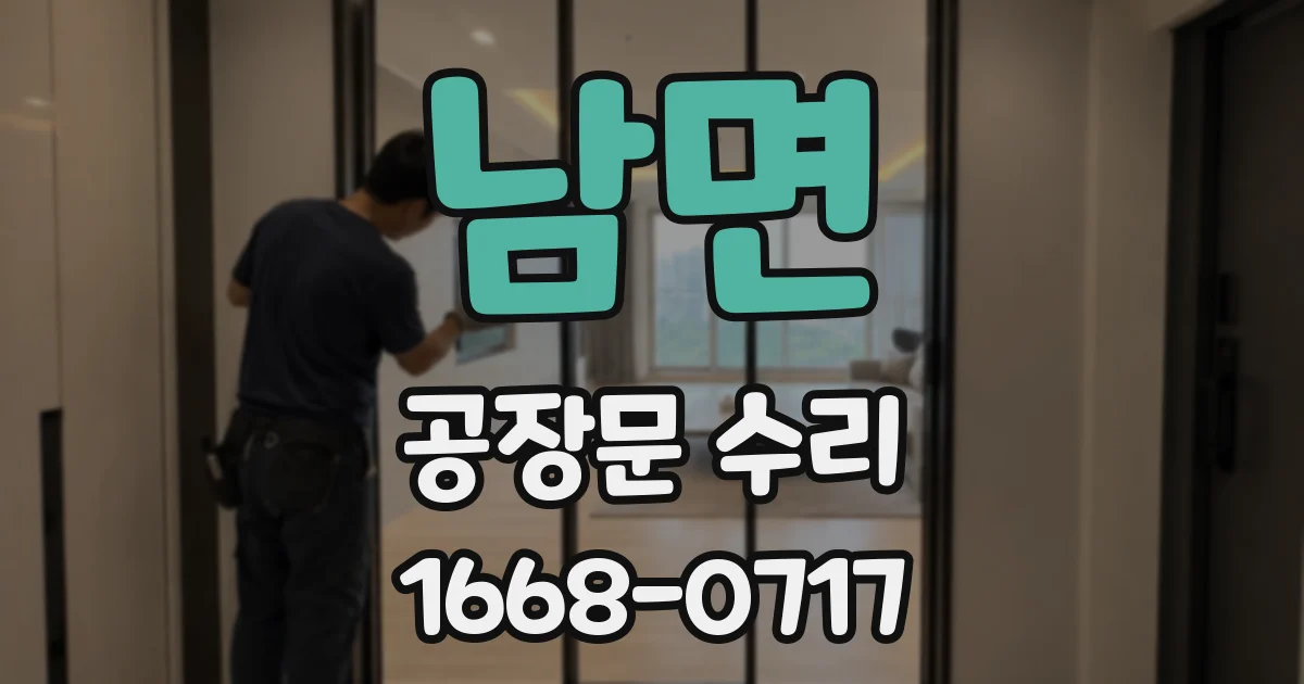 남면 공장문 수리
