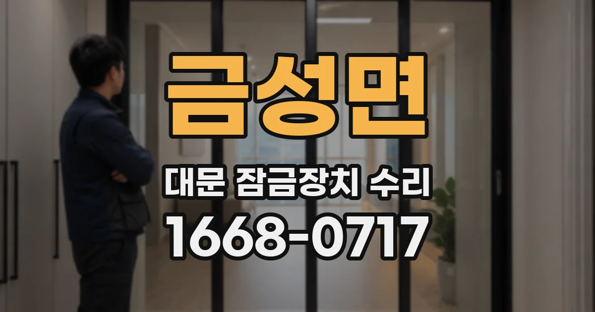 금성면 대문 잠금장치 수리