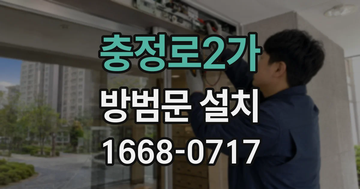 충정로2가 방범문 설치