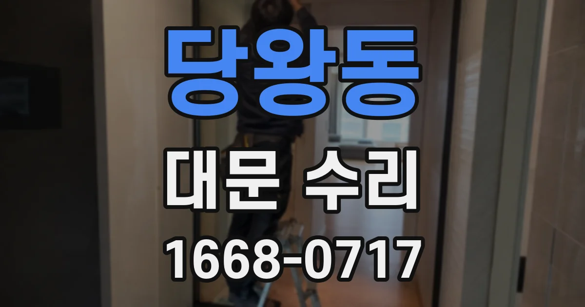 당왕동 대문 수리