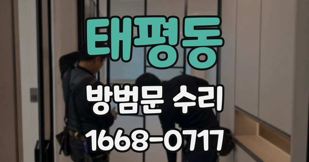태평동 방범문 수리