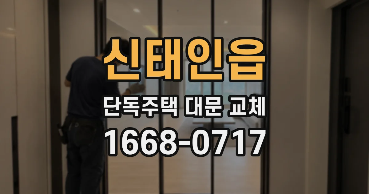 신태인읍 단독주택 대문 교체