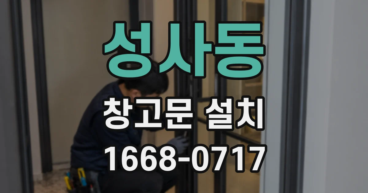 성사동 창고문 설치