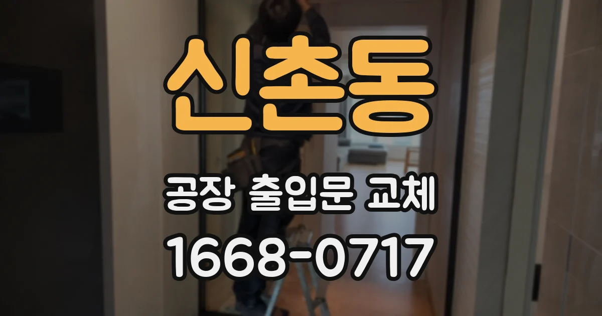 신촌동 공장 출입문 교체