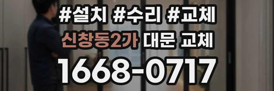 신창동2가 대문 교체