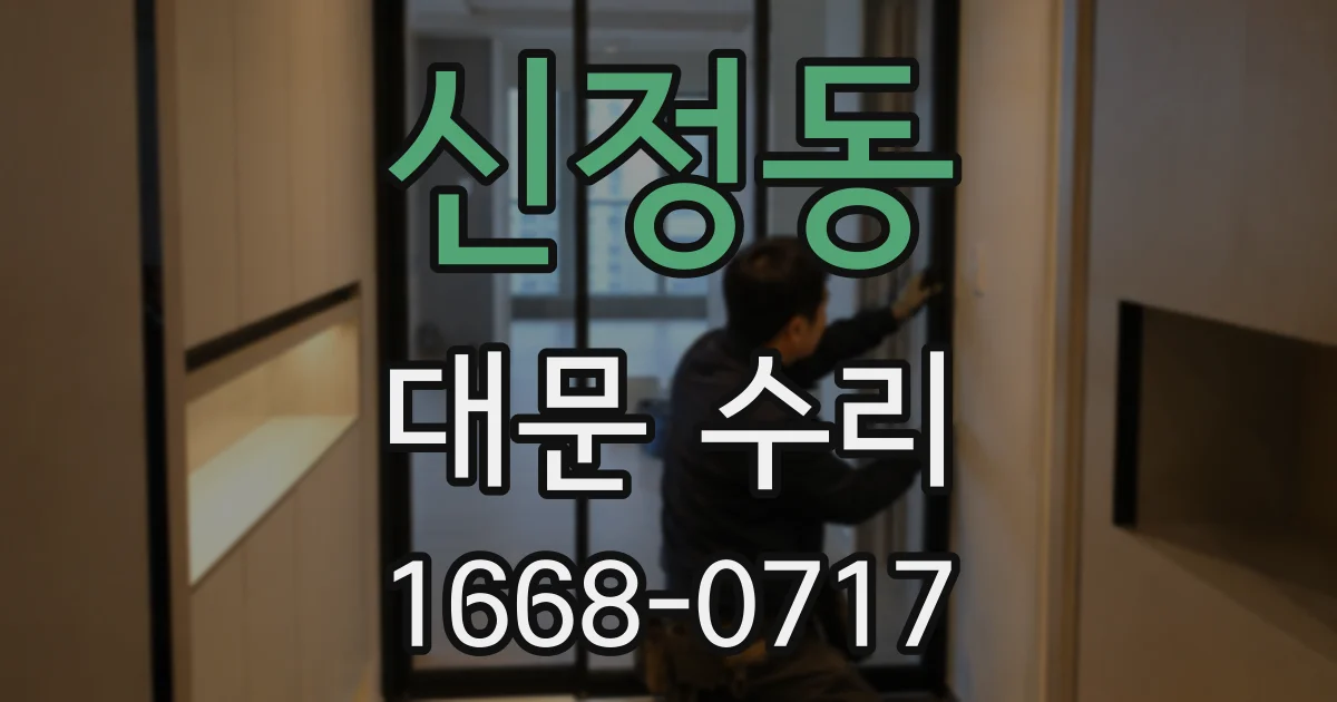 신정동 대문 수리