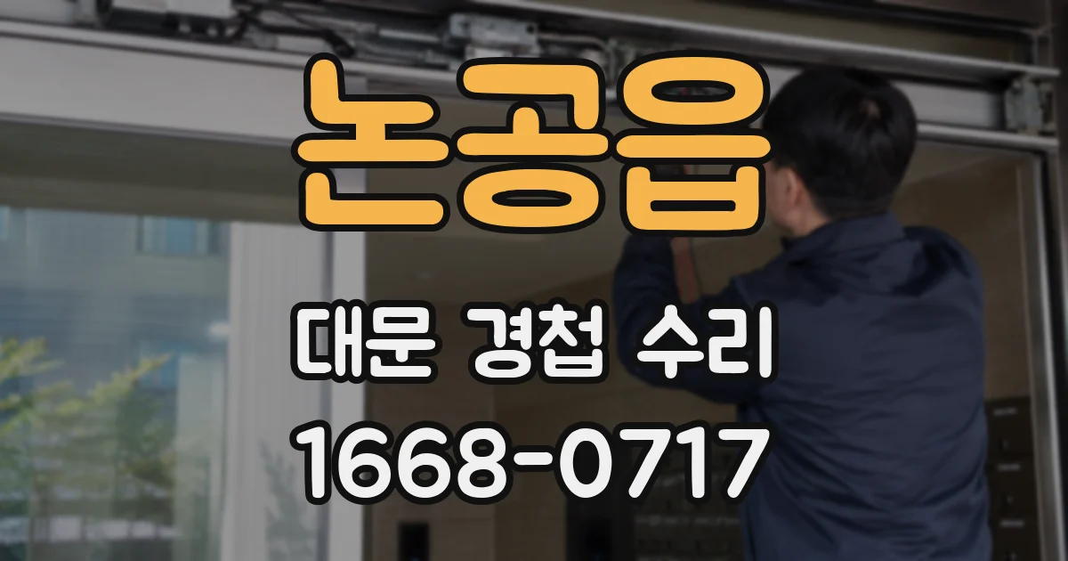 논공읍 대문 경첩 수리
