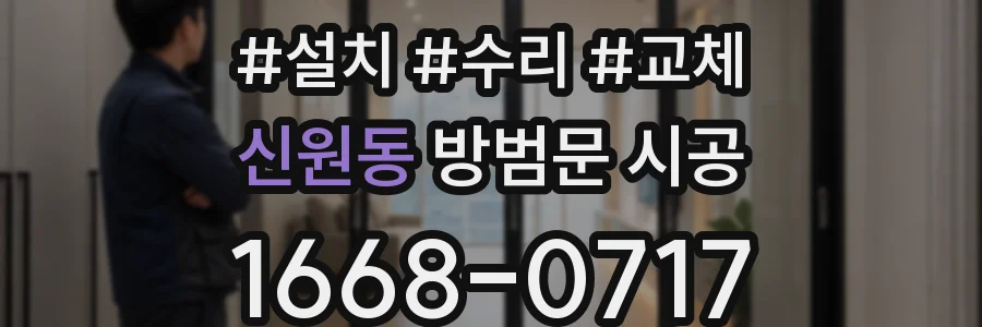 신원동 방범문 시공