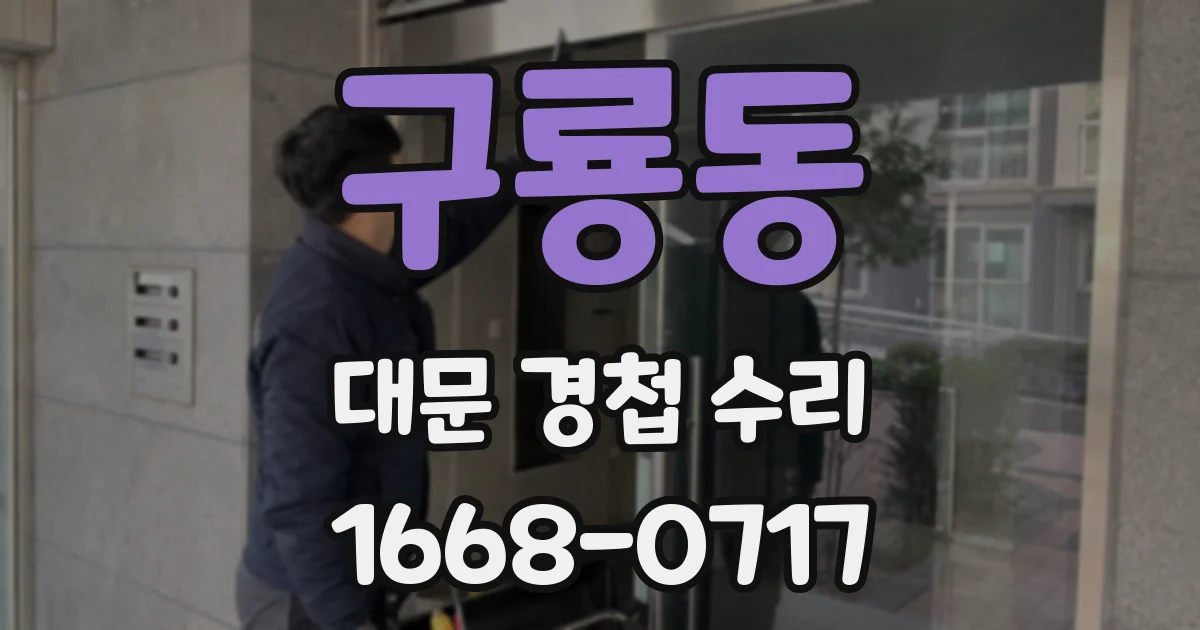구룡동 대문 경첩 수리