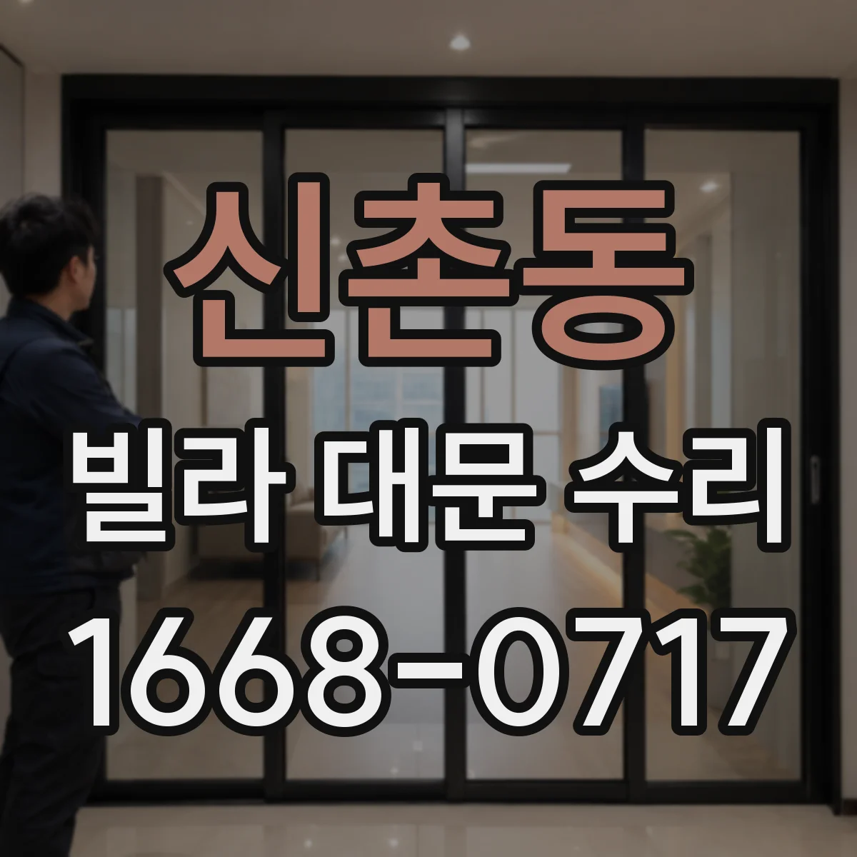 신촌동 빌라 대문 수리
