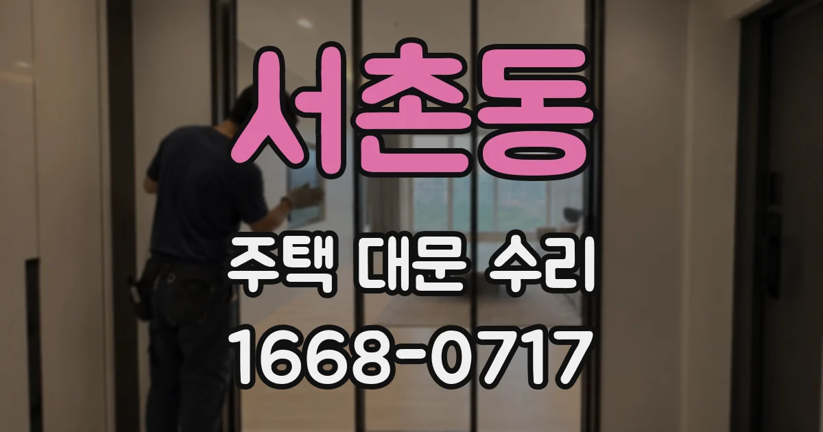 서촌동 주택 대문 수리